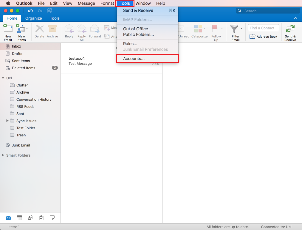 how do you create new account on outlook for mac